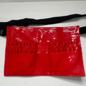 Makeup Brush Holder Belt Red by Morphe No Brushes Holds 21+ Vinyl Utility Belt